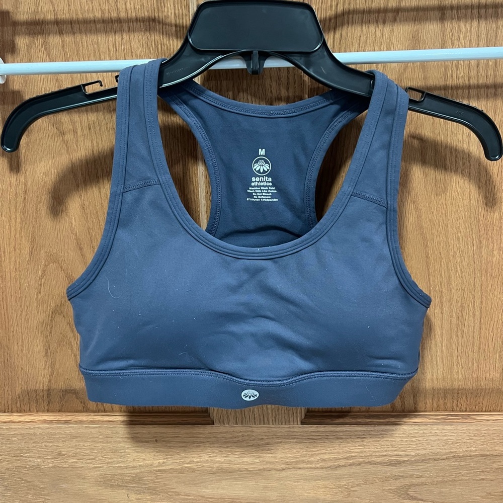 Senita Athletics Blue Sports Bra
